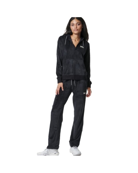 Body Action W Basic Velour Pants Black Γυναικεία Παντελόνια Body Action W Basic Velour Pants Black Γυναικεία Παντελόνια