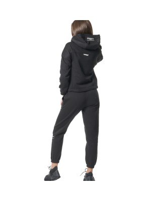 Body Action W High Waist Pants Black Γυναικεία Παντελόνια