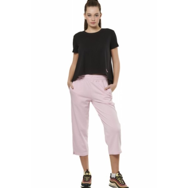 Body Action W Crop Wide-Leg Pants Γυναικεία Παντελόνια Body Action W Crop Wide-Leg Pants Γυναικεία Παντελόνια
