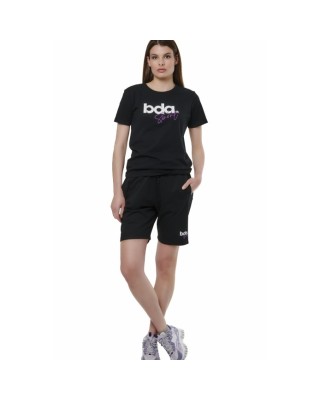 Body Action W Ess French Terry Black Γυναικείες Βερμούδες Body Action W Ess French Terry Black Γυναικείες Βερμούδες