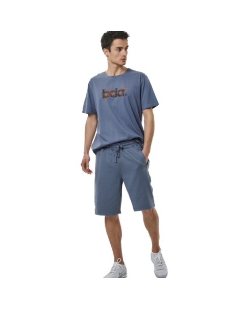 Body Action M Ess French Terry Blue Ανδρικές Βερμούδες