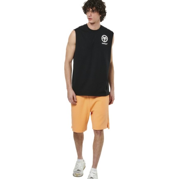 Body Action M Waffle Bermuda Papaya Orange Ανδρικές Βερμούδες 