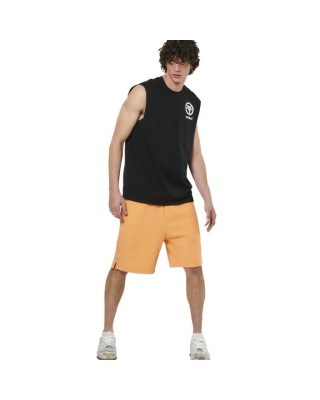 Body Action M Waffle Bermuda Papaya Orange Ανδρικές Βερμούδες 