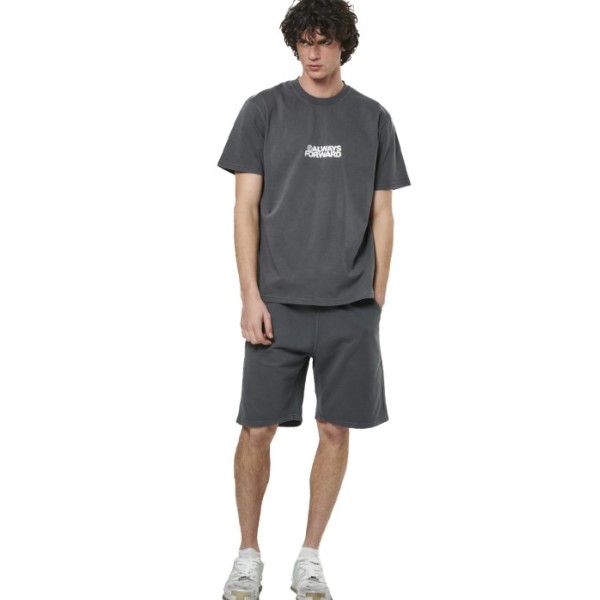 Body Action M Natural Dye Carpenter Charcoal Grey Ανδρικές Βερμούδες 