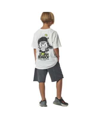 Body Action B Natural Dye Bermuda Shorts Charcoal Grey Παιδικές Βερμούδες 