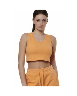 Body Action W Tank Top Γυναικεία Αμάνικα Πορτοκαλί