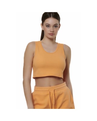 Body Action W Tank Top Γυναικεία Αμάνικα Πορτοκαλί