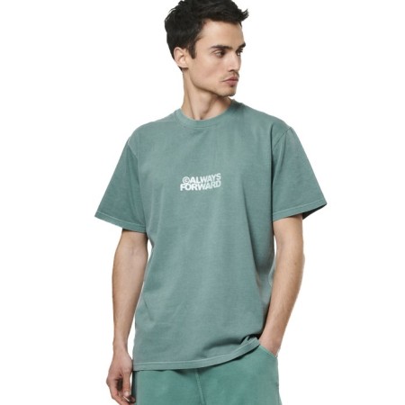 Body Action M Natural Dye Oversized Pine Green Ανδρικά T-Shirt 