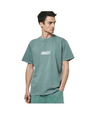 Body Action M Natural Dye Oversized Pine Green Ανδρικά T-Shirt 
