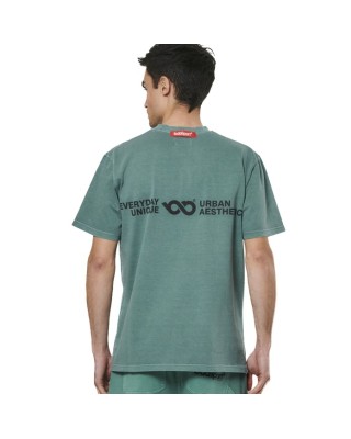 Body Action M Natural Dye Oversized Pine Green Ανδρικά T-Shirt 