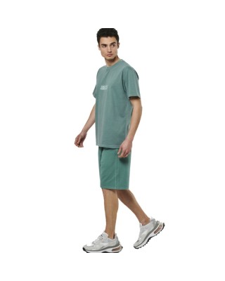 Body Action M Natural Dye Oversized Pine Green Ανδρικά T-Shirt 