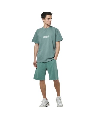 Body Action M Natural Dye Oversized Pine Green Ανδρικά T-Shirt 