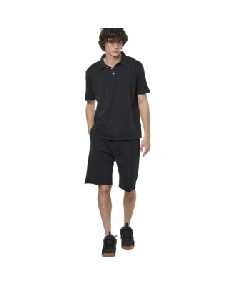 Body Action M Natural Dye Slub Black Ανδρικά Polo 