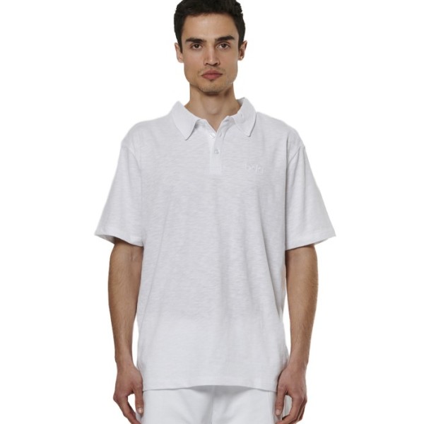 Body Action M Natural Dye Slub White Ανδρικά Polo 