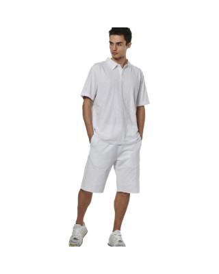 Body Action M Natural Dye Slub White Ανδρικά Polo 