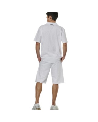 Body Action M Natural Dye Slub White Ανδρικά Polo 