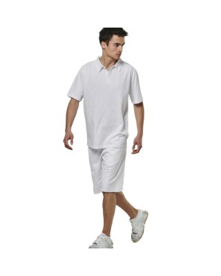 Body Action M Natural Dye Slub White Ανδρικά Polo 