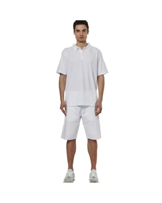 Body Action M Natural Dye Slub White Ανδρικά Polo 