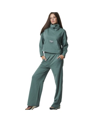 Body Action W Oversized Hoodie Pine Green Γυναικείες Μπλούζες