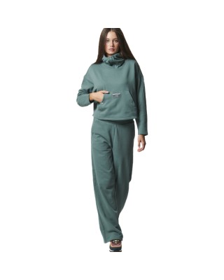 Body Action W Oversized Hoodie Pine Green Γυναικείες Μπλούζες
