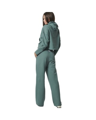 Body Action W Oversized Hoodie Pine Green Γυναικείες Μπλούζες