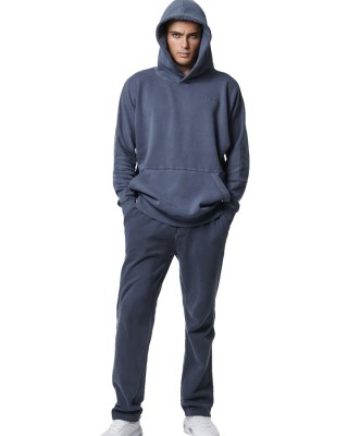 Body Action M Faded-Effect Hoodie Ανδρικές Μπλούζες 