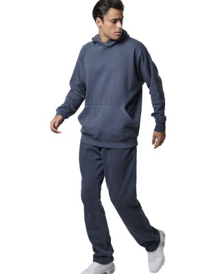 Body Action M Faded-Effect Hoodie Ανδρικές Μπλούζες 