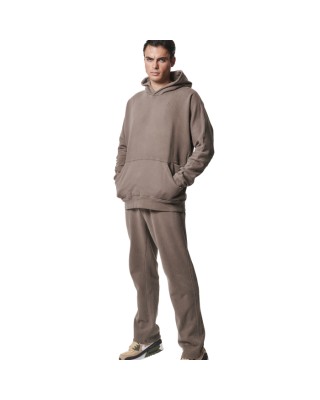 Body Action M Faded-Effect Hoodie Vintage Mocha Ανδρικές Μπλούζες Body Action M Faded-Effect Hoodie Vintage Mocha Ανδρικές Μπλούζες
