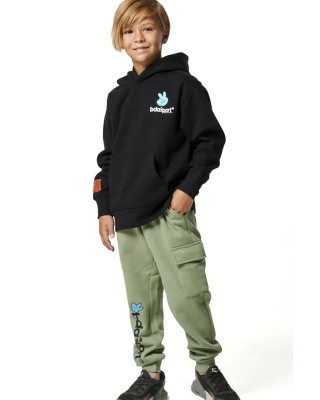Body Action B Long Sleeve Hooded Sweatshirt Παιδικές Μπλούζες 