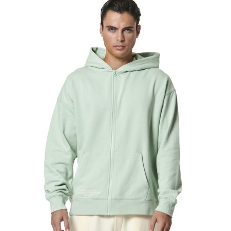 Body Action M Zip-Up Hoodie Aqua Mint Ανδρικές Ζακέτες