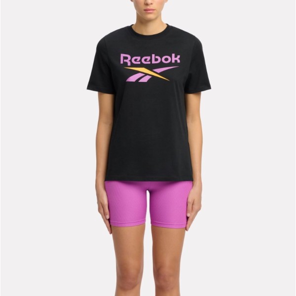 Reebok Identity Big Logo Tee Γυναικείο T-Shirt Μαύρο