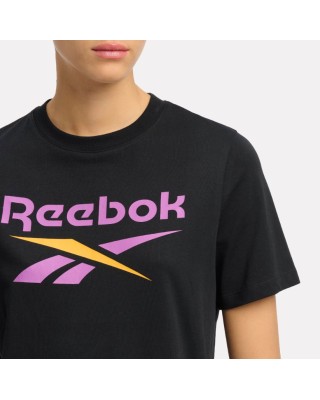 Reebok Identity Big Logo Tee Γυναικείο T-Shirt Μαύρο