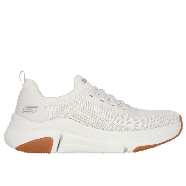 Skechers Bobs Knit Slip-On Λευκά Ανδρικά Παπούτσια