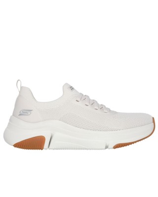 Skechers Bobs Knit Slip-On Λευκά Ανδρικά Παπούτσια