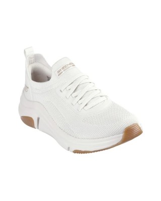 Skechers Bobs Knit Slip-On Λευκά Ανδρικά Παπούτσια