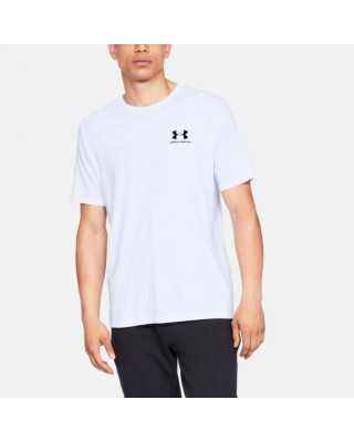 Under Armour Sportstyle Lc Ss Ανδρικά T-Shirt Λευκό
