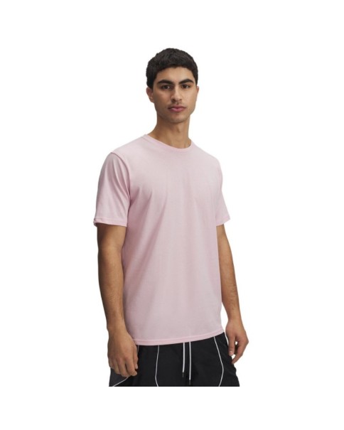 Under Armour Sportstyle Lc Ss Ανδρικά T-Shirt Ροζ Under Armour Sportstyle Lc Ss Ανδρικά T-Shirt Ροζ