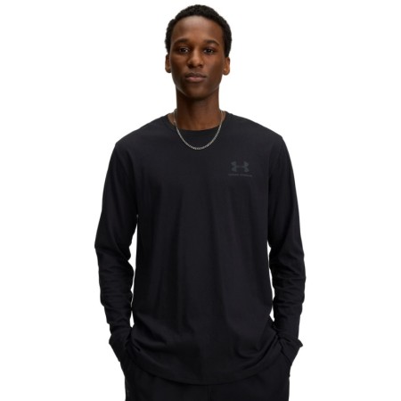 Under Armour Sportstyle Lc Long Sleeve Ανδρική Μπλούζα Μαύρη