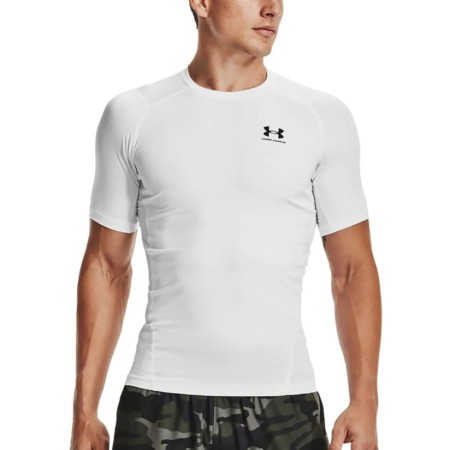 Under Armour Hg Comp Ss Ανδρικό Ισοθερμικό Λευκό