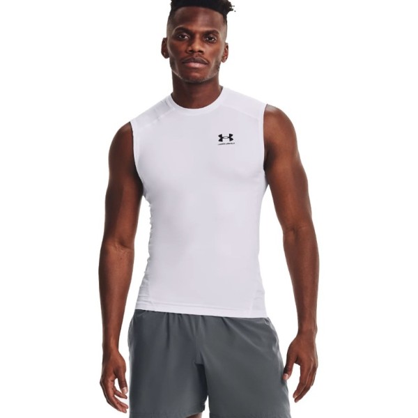 Under Armour Hg Comp Sl Ανδρικά Αμάνικα Λευκό
