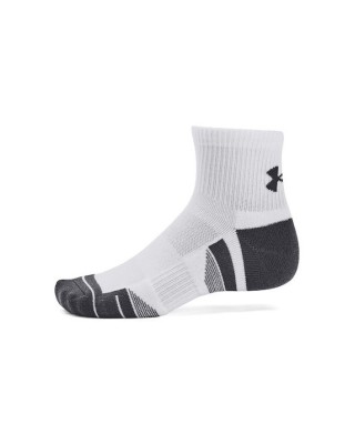 Under Armour Performance Tech 3Pk Qtr Unisex Κάλτσες Λευκό