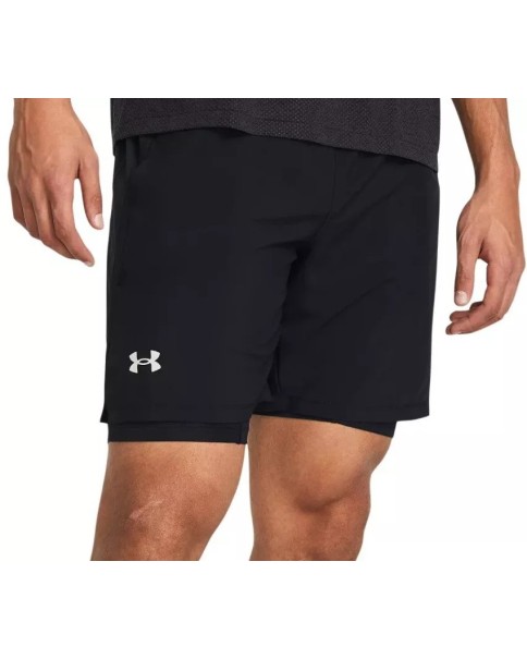 Under Armour Launch 7'' 2-In-1 Ανδρικό Σορτς Μαύρο