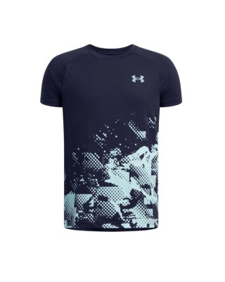 Under Armour Tech Graphic Μπλέ Παιδικά T-Shirt