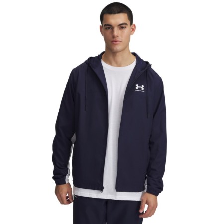 Under Armour Rival Wvn Windbreaker Αντιανεμικό Ανδρικό Μπουφάν Μαύρο