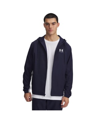 Under Armour Rival Wvn Windbreaker Αντιανεμικό Ανδρικό Μπουφάν Μαύρο