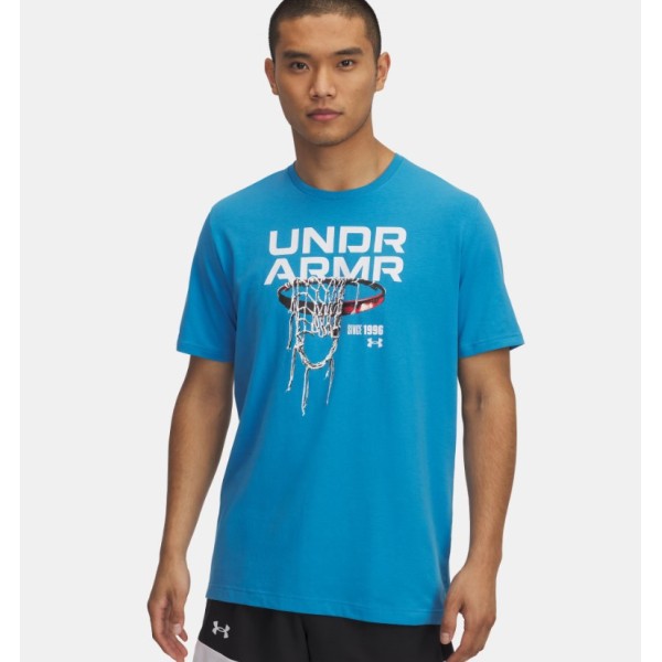Under Armour M 60/40S Hoops Net Ss Ανδρικά T-Shirt 