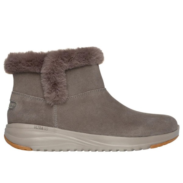 Skechers Cozy Step Σκούρο Καφέ Γυναικεία Παπούτσια 