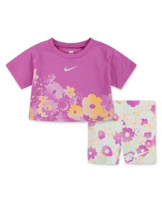 Nike Nkg Flow-Ral Aop Bike Short Set Βρεφικά Καλοκαιρινά Σετ