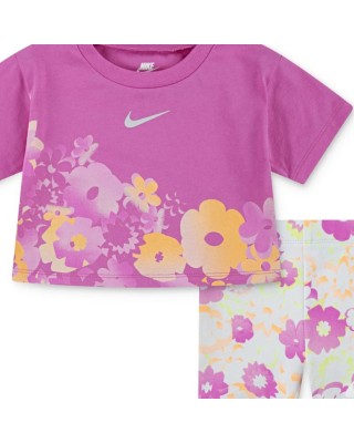 Nike Nkg Flow-Ral Aop Bike Short Set Βρεφικά Καλοκαιρινά Σετ