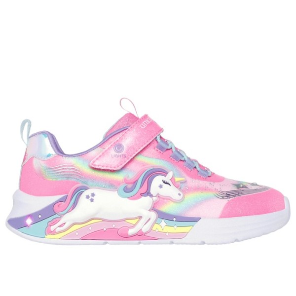 Skechers Unicorn Chaser Βρεφικά Παπούτσια Με Φωτάκια